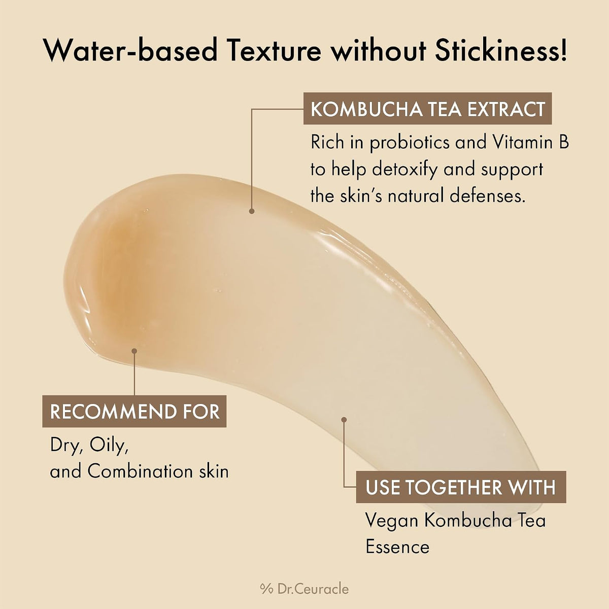 Dr. Ceuracle Vegan Kombucha Tea Gel Cream