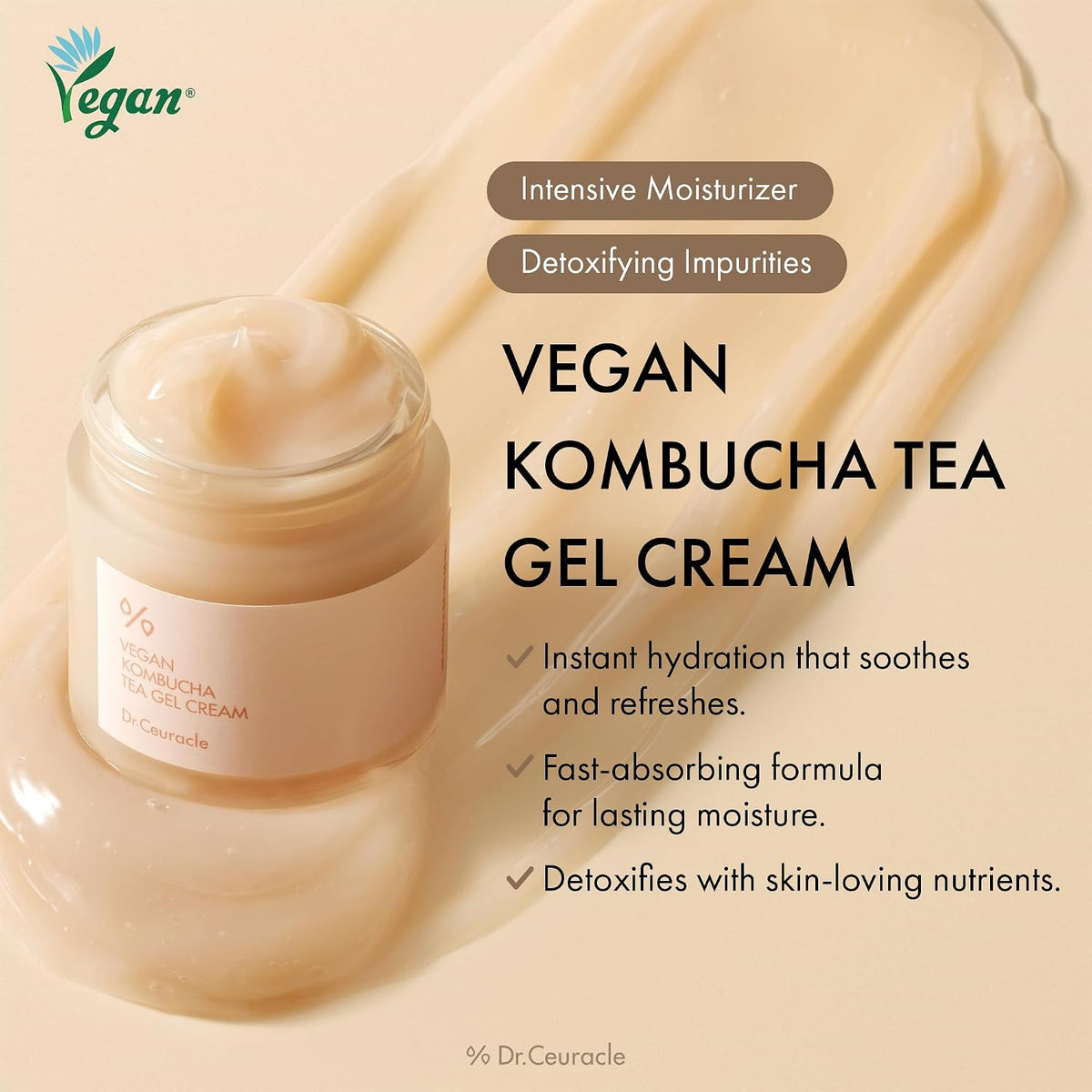 Dr. Ceuracle Vegan Kombucha Tea Gel Cream