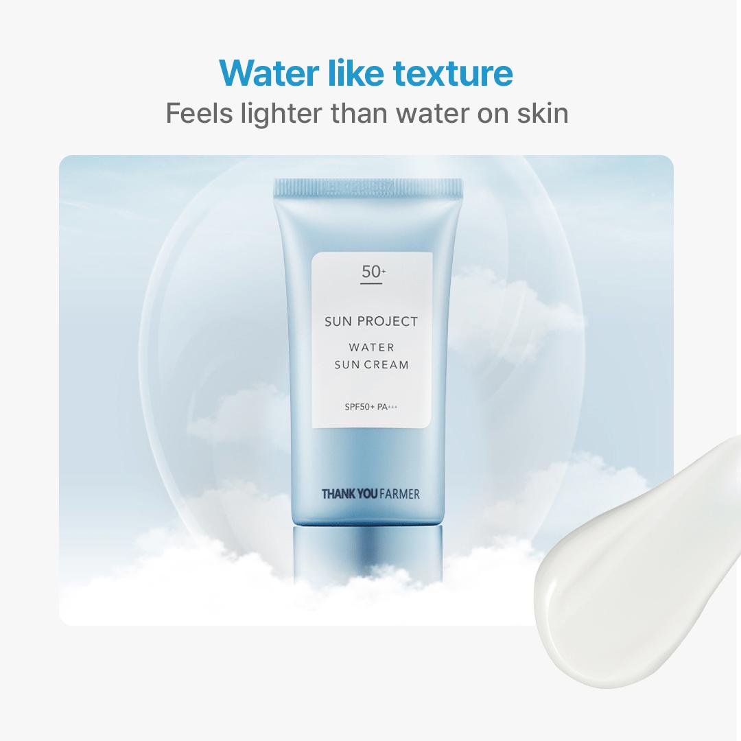 Thank you farmer Sun Project Water Sun Cream 50ml